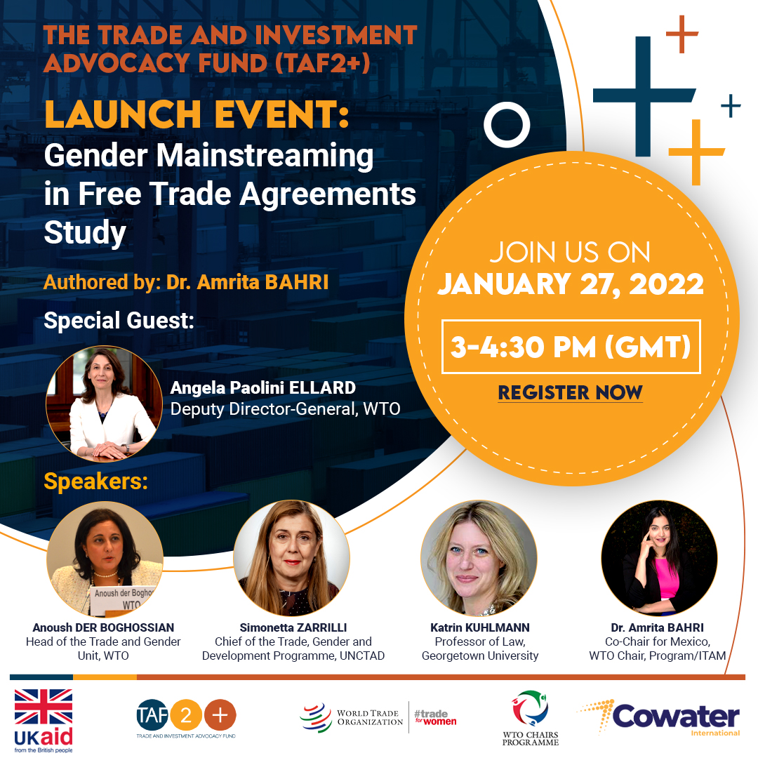 Study Launch: Gender Mainstreaming in Free Trade Agreements